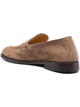 Brunello Cucinelli Mens Loafers in Dark Beige