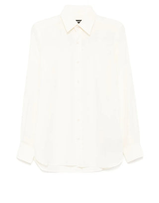 Tom Ford Men's White 100% Silk Button Down