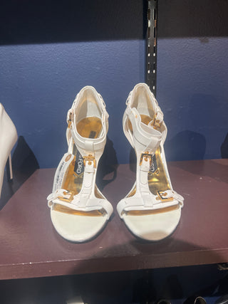 Tom Ford Archive Women’s White & Gold Heels With Buckle