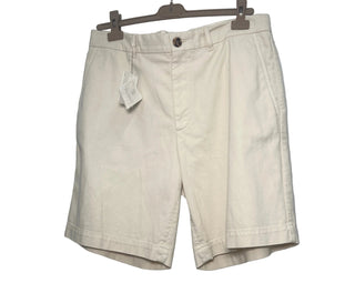 Brunello Cucinelli Cotton Twill Flat-Front Chino Shorts