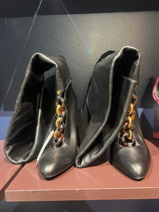 Tom Ford Archive Women’s Black Boots With Gold Chain