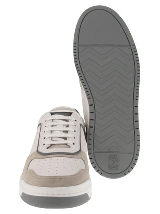 Brunello Cucinelli panelled low-top sneakers