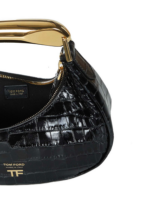 Tom Ford Womens Mini Hobo Bag In Black