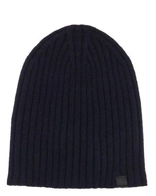 Tom Ford Mens Navy Cashmere Beanie