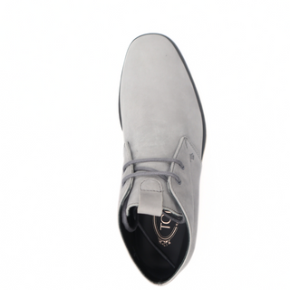 Tods Mens Light Blue Grey Ankle Lace Up Boot Shoe