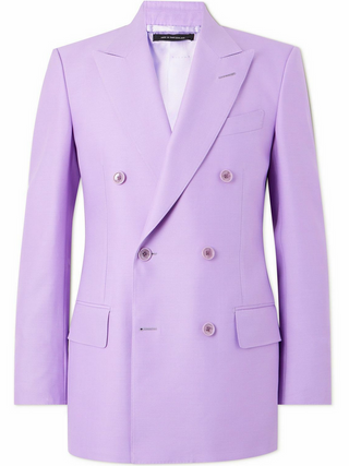 Tom Ford Womens Double Breasted Jacket In Lilac