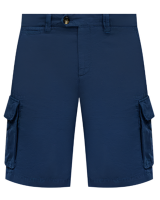 Brunello Cucinelli Mens Cargo Shorts In Dark Blue