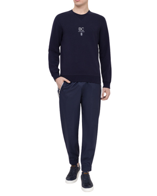 Brunello Cucinelli New Men’s Navy Drawstring Sweatpants