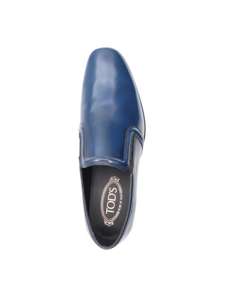 Tods Mens Baltic Blue Penny Loafer