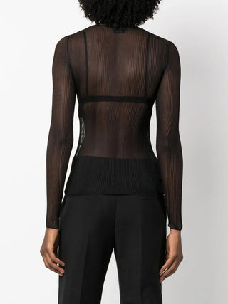 Tom Ford Womens Black Knit Long Sleeved Top