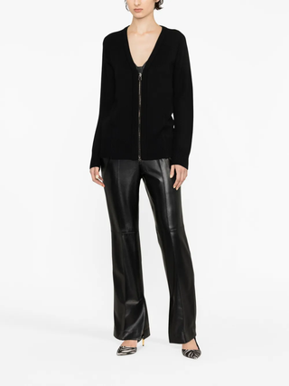 Tom Ford Womens Knited Zip Up Sweater In Black
