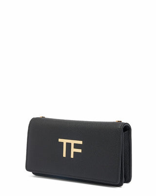 Tom Ford Womens Mini Leather Crossbody Bag In Black