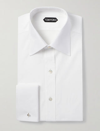 Tom Ford Men’s White Cufflink 100% Cotton Button Down