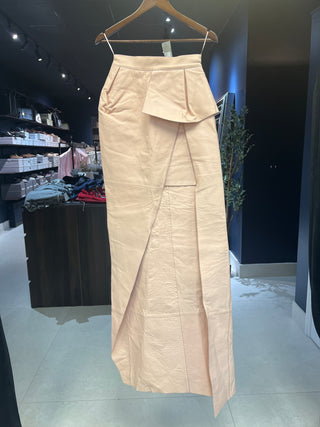 Tom Ford Archive Beige Pink Leather Skirt