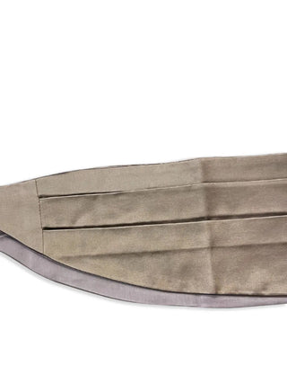 Brunello Cucinelli Silk Cotton Satin Brown Men's Cummerbund
