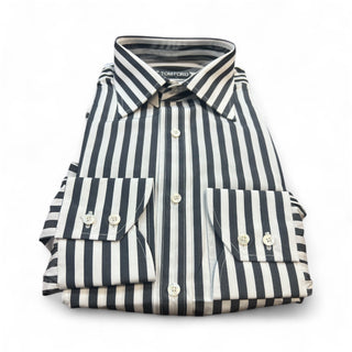 Tom Ford Men’s Black & White Striped Button Down Dress Shirt