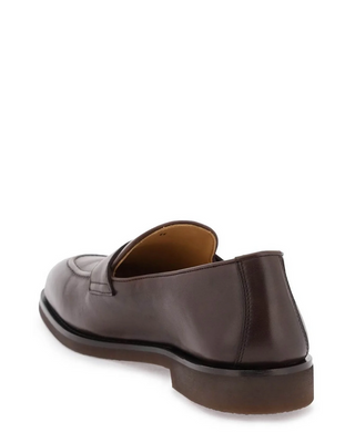 Brunello Cucinelli Mens Loafers In Espresso