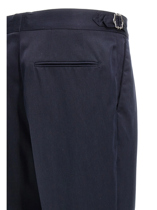 Brunello Cucinelli Men’s Double Breasted Navy & Black Tuxedo Suit