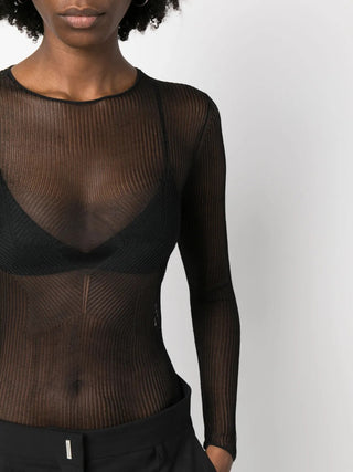 Tom Ford Womens Black Knit Long Sleeved Top