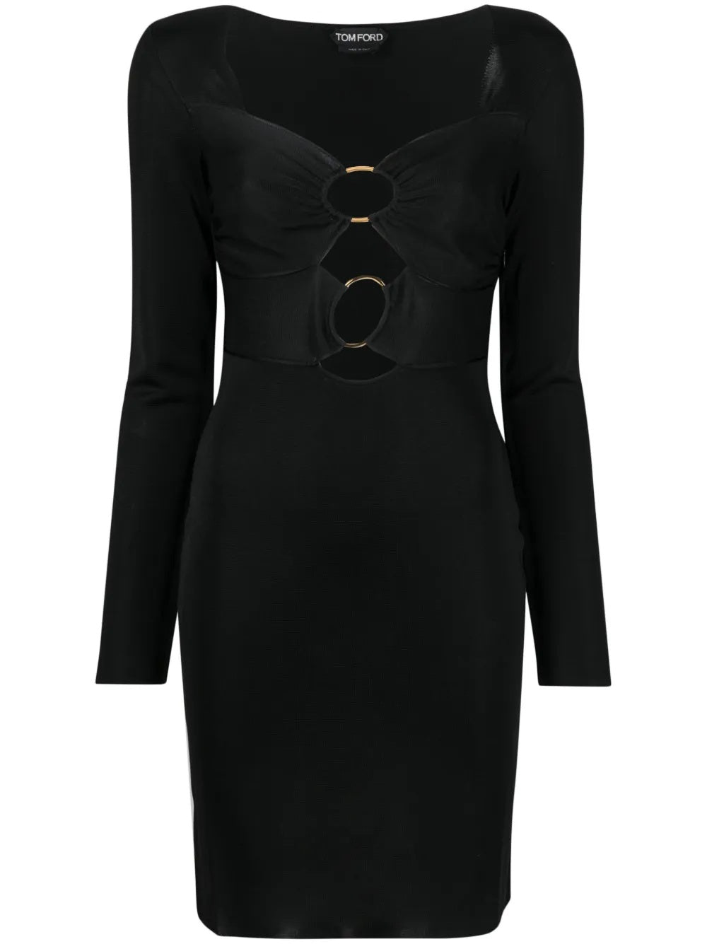 【関税込み】TOM FORD RIB KNIT MINI DRESS TOM FORD | Slinky Rib Knit Mini Dress | Women | Metallic