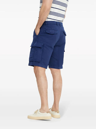 Brunello Cucinelli Mens Cargo Shorts In Dark Blue