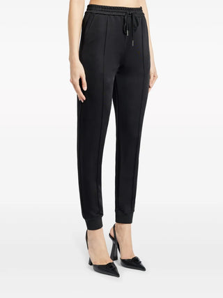 Tom Ford Cotton Blend Drawstring Joggers with Pintuck Seams Black