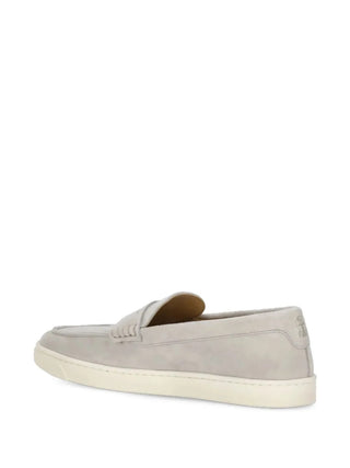 Brunello Cucinelli Almond-Toe Suede Loafers
