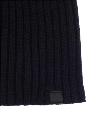 Tom Ford Mens Navy Cashmere Beanie