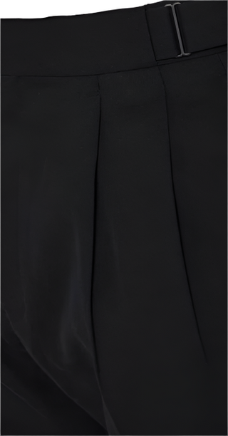Zegna Mens Black Cotton & Wool Trousers