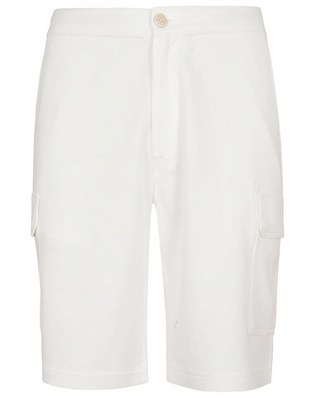 Brunello Cucinelli Pocket Detailed Straight Leg Shorts in Off White