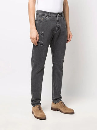 Brunello Cucinelli Mens Trousers In Grey