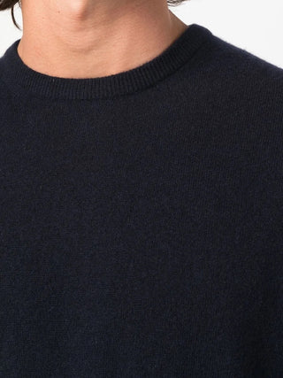 Zegna Mens Navy Oasi Cashmere Crew Neck Sweater