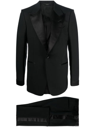 Tom Ford Men's Black 100% Lana Wool Tuxedo Suit