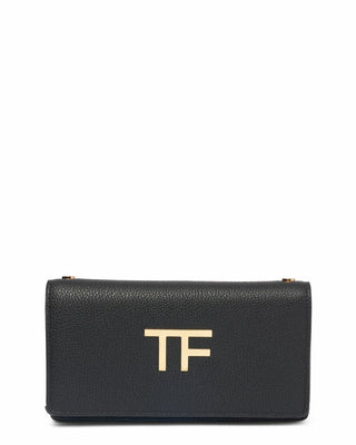 Tom Ford Womens Mini Leather Crossbody Bag In Black