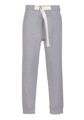 Brunello Cucinelli Womens Grey Joggers With White Side Stripe Detail
