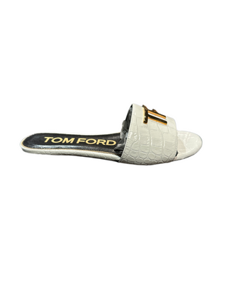 Tom Ford Womens Flats In White