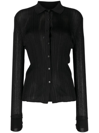 Tom Ford Womens Button Down Blouse In Black