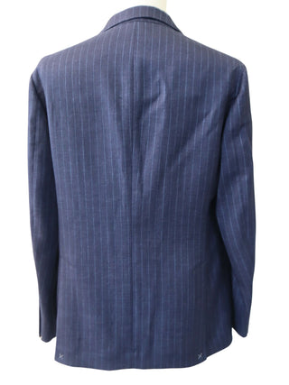 Brunello Cucinelli New Mens 100% Linen Blazer Jacket In Spago / Blue