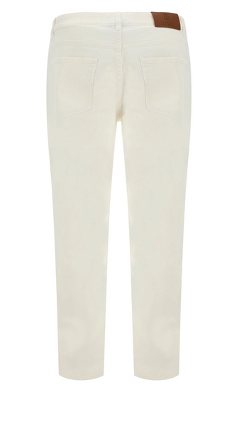 Brunello Cucinelli Mens Logo Patch Jeans In White