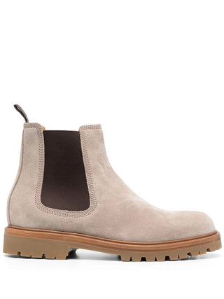 Brunello Cucinelli Mens Chelsea Boots in Light Brown