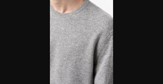Zegna Mens Grey Cashmere Sweater