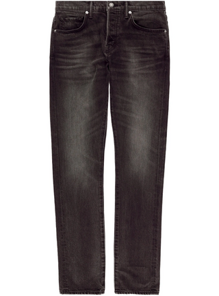 Zegna Mens Mid-Rise Slim Fit Jeans In Black