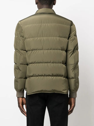 Tom Ford Mens Techno Ottoman Padded Green Jacket