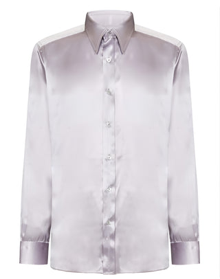 Tom Ford Men’s Silk Lilac Button Down Dress Shirt