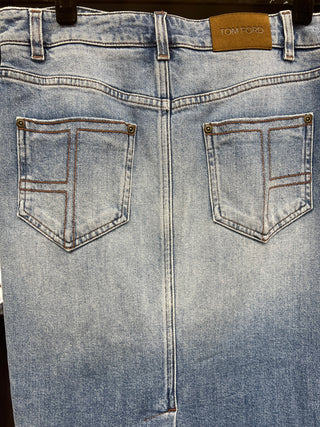 Tom Ford Archive Womens Denim Jean Skirt