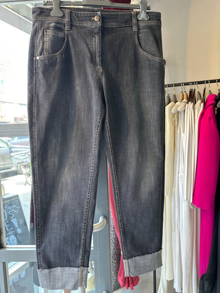Brunello Cucinelli Womens Denim Wash JEANS In BLACK