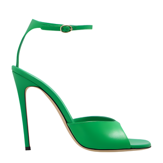 Victoria Beckham Smooth Leather Open-Toe Ankle-Strap Stiletto Sandals