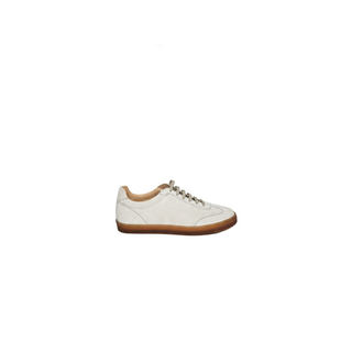 Brunello Cucinelli Mens Beige Calf Leather Sneakers