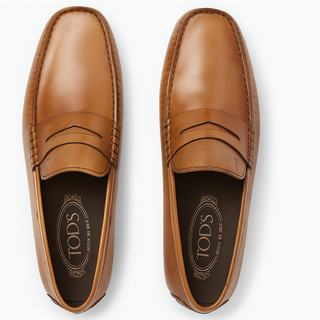 TODS MENS LOAFERS IN COCOA