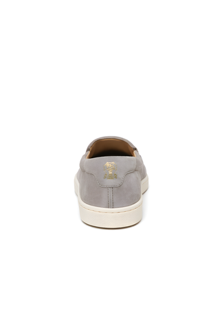 Brunello Cucinelli Mens Slip-On Sneakers In Grey